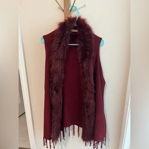 Faux Fur Cardigan
